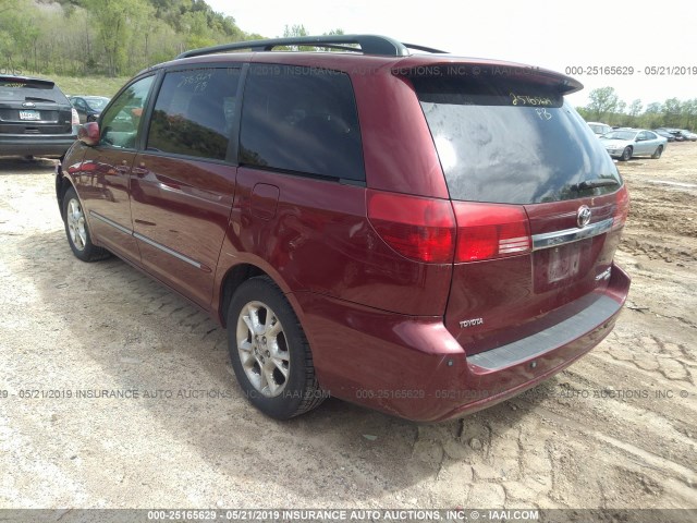 5TDZA22C14S215901 - 2004 TOYOTA SIENNA XLE/XLE LIMITED MAROON photo 3