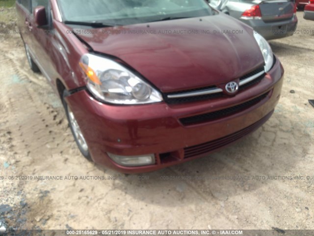 5TDZA22C14S215901 - 2004 TOYOTA SIENNA XLE/XLE LIMITED MAROON photo 6