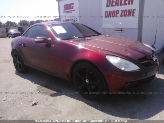 WDBWK54F26F112576 - 2006 MERCEDES-BENZ SLK 280 RED photo 1