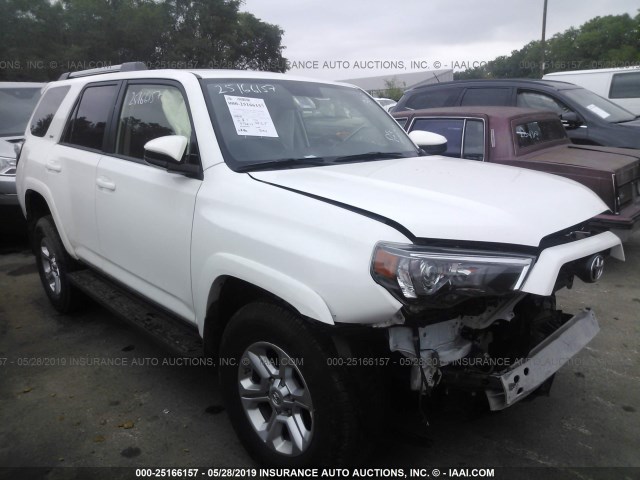 JTEBU5JR1K5633714 - 2019 TOYOTA 4RUNNER SR5/LIMITED/LIMITED NIGHT WHITE photo 1