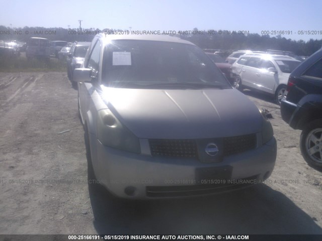 5N1BV28U34N364267 - 2004 NISSAN QUEST S/SE/SL BEIGE photo 6