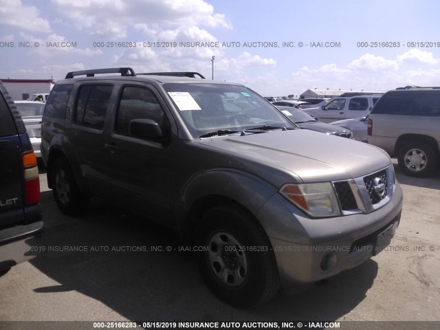 5N1AR18UX5C771414 - 2005 NISSAN PATHFINDER LE/SE/XE SILVER photo 1