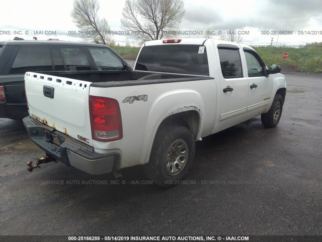 2GTEK13C581153226 - 2008 GMC SIERRA K1500 WHITE photo 4