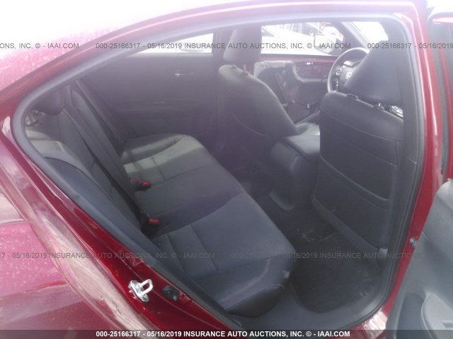 1HGCR2F15HA176998 - 2017 HONDA ACCORD RED photo 8