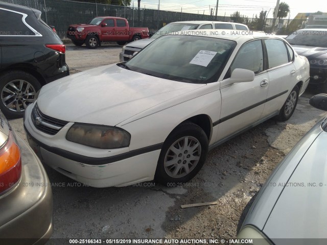 2G1WF52E759219378 - 2005 CHEVROLET IMPALA WHITE photo 2