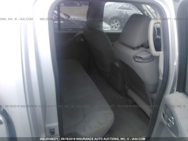 1N6AD0ER9DN750244 - 2013 NISSAN FRONTIER SILVER photo 8