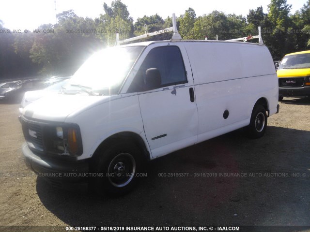 1GTEG15M3X1001375 - 1999 GMC SAVANA G1500 WHITE photo 2