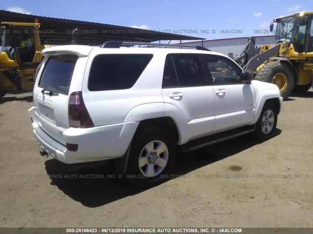 JTEZU14R440032820 - 2004 TOYOTA 4RUNNER WHITE photo 4