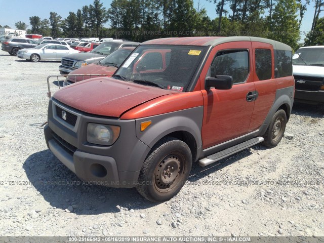 5J6YH18534L015298 - 2004 HONDA ELEMENT EX ORANGE photo 2