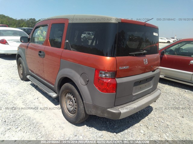 5J6YH18534L015298 - 2004 HONDA ELEMENT EX ORANGE photo 3