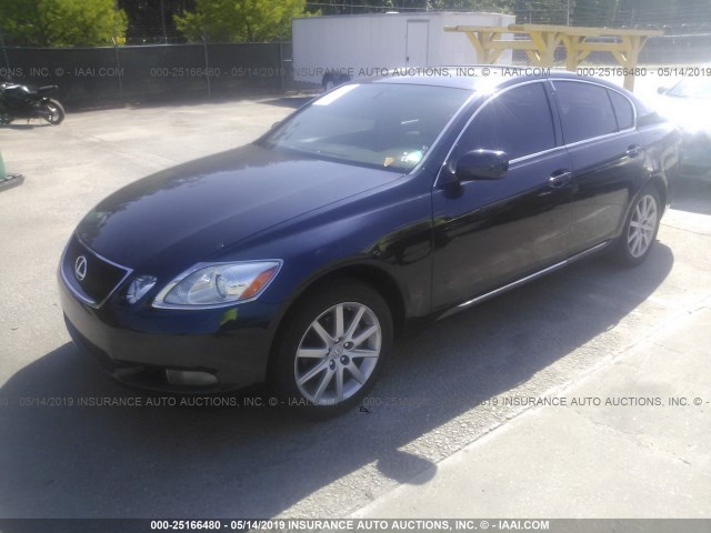 JTHCH96S260009177 - 2006 LEXUS GS GENERATION 200 300 BLUE photo 2