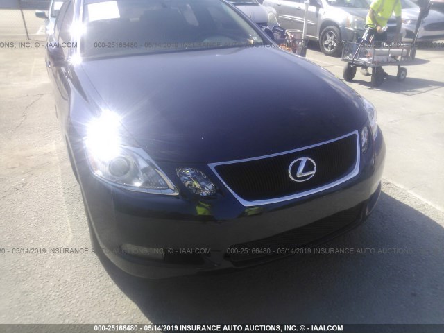 JTHCH96S260009177 - 2006 LEXUS GS GENERATION 200 300 BLUE photo 6