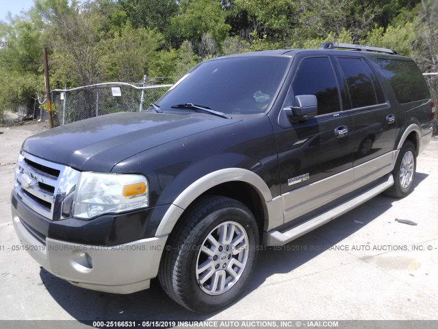 1FMFK17557LA55737 - 2007 FORD EXPEDITION EL EDDIE BAUER GREEN photo 2