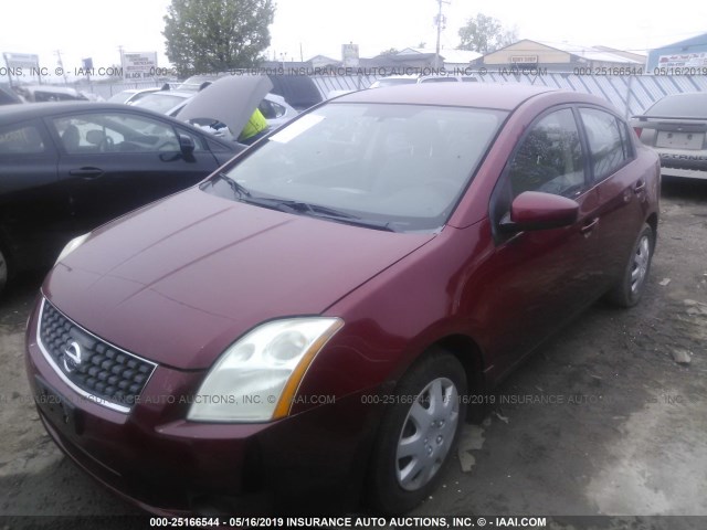 3N1AB61E37L621664 - 2007 NISSAN SENTRA 2.0/2.0S/2.0SL MAROON photo 2