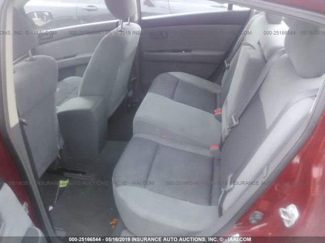 3N1AB61E37L621664 - 2007 NISSAN SENTRA 2.0/2.0S/2.0SL MAROON photo 8