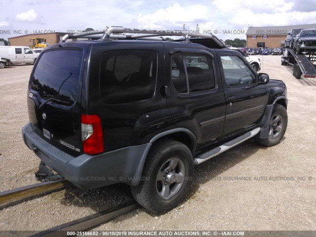 5N1ED28Y5YC607825 - 2000 NISSAN XTERRA BLACK photo 4