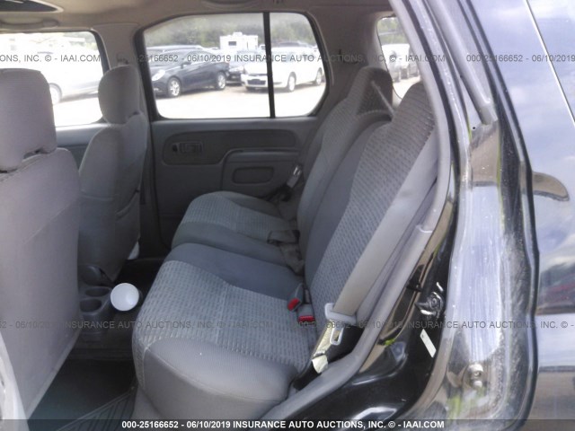 5N1ED28Y5YC607825 - 2000 NISSAN XTERRA BLACK photo 8