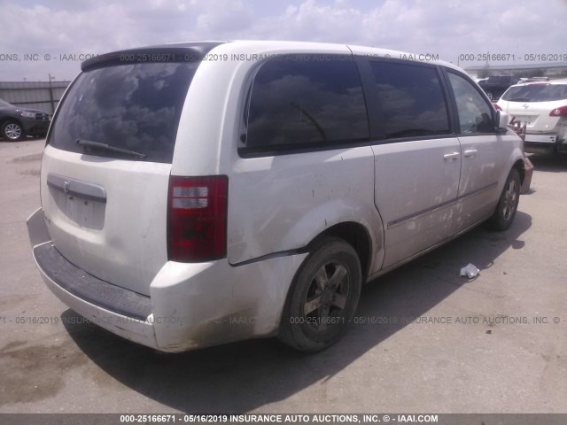 1D8HN54P48B152504 - 2008 DODGE GRAND CARAVAN SXT WHITE photo 4