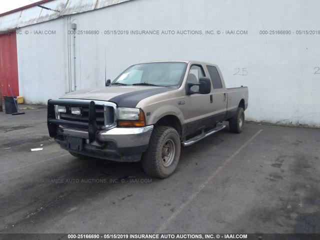 3FTSW31S21MA79310 - 2001 FORD F350 SRW SUPER DUTY GOLD photo 2