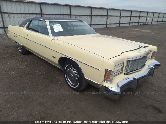 5Z66S528436 - 1975 MERCURY MARQUIS YELLOW photo 1