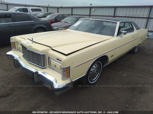 5Z66S528436 - 1975 MERCURY MARQUIS YELLOW photo 2