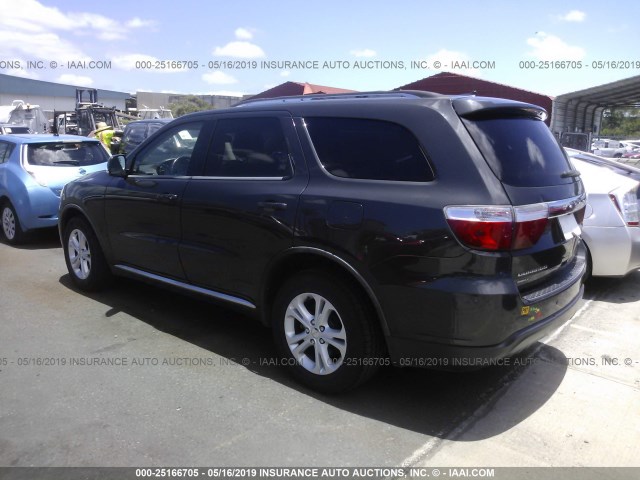 1D4RE4GG4BC744000 - 2011 DODGE DURANGO CREW GRAY photo 3