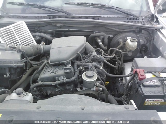 5TFJX4GN3CX009201 - 2012 TOYOTA TACOMA DOUBLE CAB 银色 照片 10