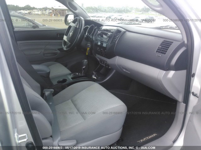 5TFJX4GN3CX009201 - 2012 TOYOTA TACOMA DOUBLE CAB 银色 照片 5
