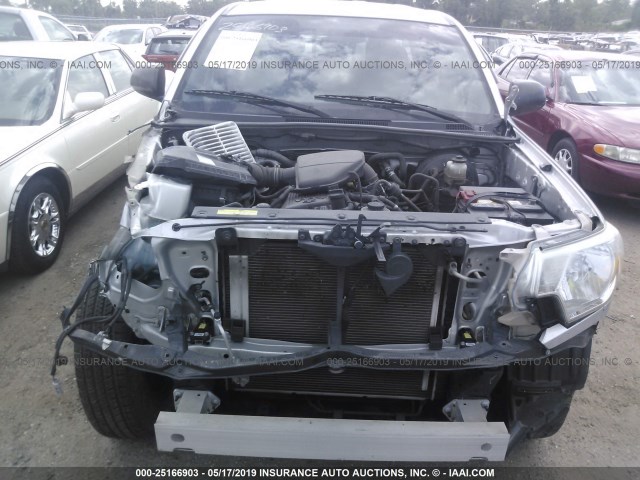 5TFJX4GN3CX009201 - 2012 TOYOTA TACOMA DOUBLE CAB 银色 照片 6