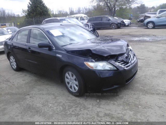 4T1BB46K98U057686 - 2008 TOYOTA CAMRY HYBRID BLACK photo 1