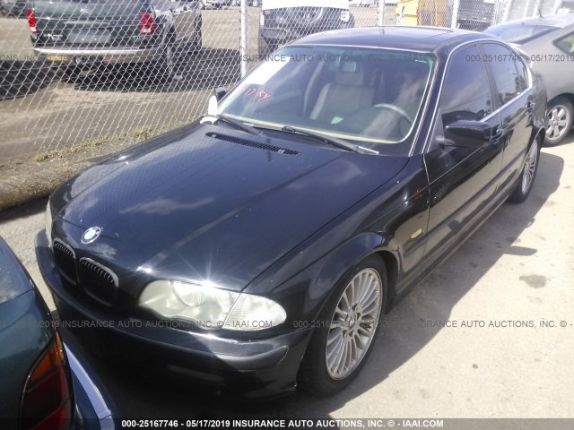 WBAAV53401FJ69545 - 2001 BMW 330 I BLACK photo 2