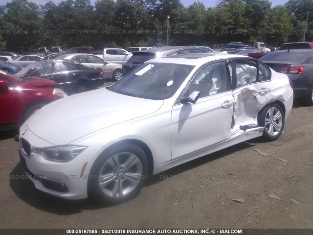 WBA8E3G56GNT76509 - 2016 BMW 328 XI SULEV WHITE photo 2