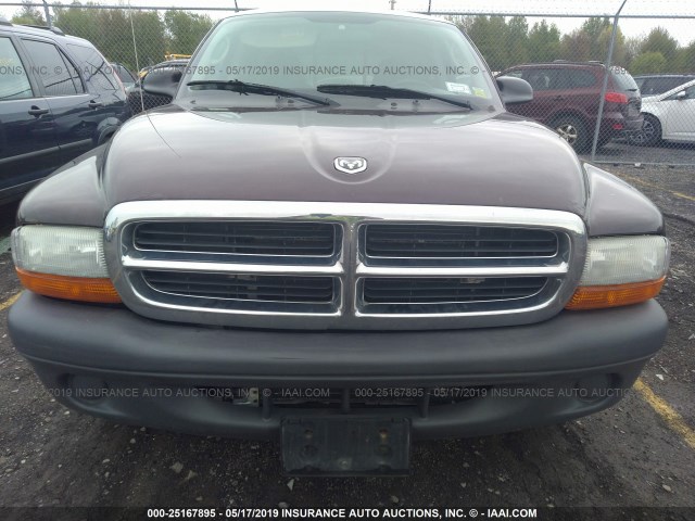 1D7FL16K64S701562 - 2004 DODGE DAKOTA SXT RED photo 6