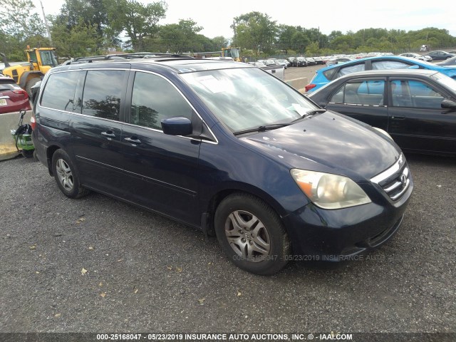 5FNRL38695B058786 - 2005 HONDA ODYSSEY EXL BLUE photo 1