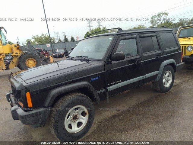 1J4FJ68S7WL163651 - 1998 JEEP CHEROKEE SPORT/CLASSIC შავი ფოტო 2