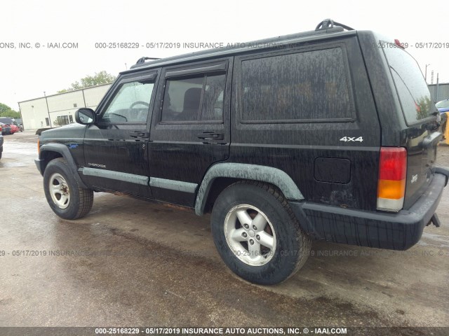 1J4FJ68S7WL163651 - 1998 JEEP CHEROKEE SPORT/CLASSIC შავი ფოტო 3