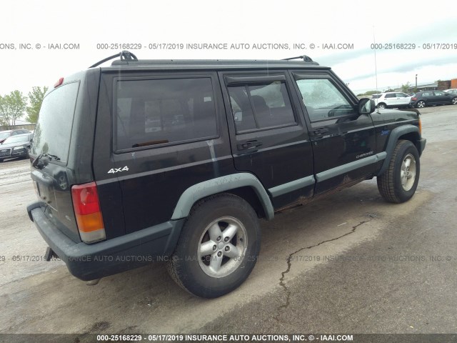 1J4FJ68S7WL163651 - 1998 JEEP CHEROKEE SPORT/CLASSIC შავი ფოტო 4