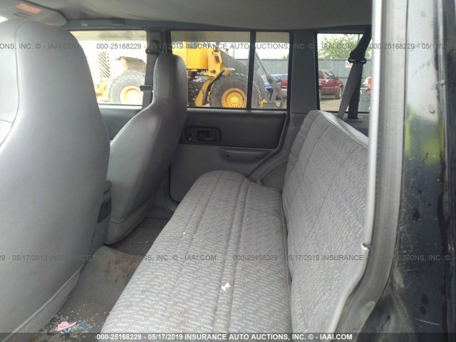 1J4FJ68S7WL163651 - 1998 JEEP CHEROKEE SPORT/CLASSIC შავი ფოტო 8