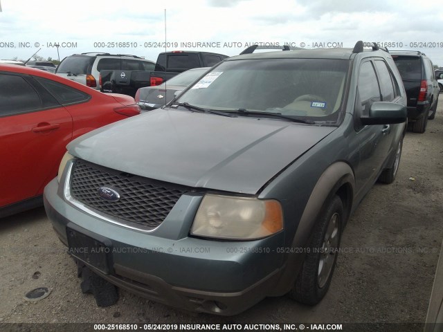 1FMZK02137GA14320 - 2007 FORD FREESTYLE SEL BLUE photo 2