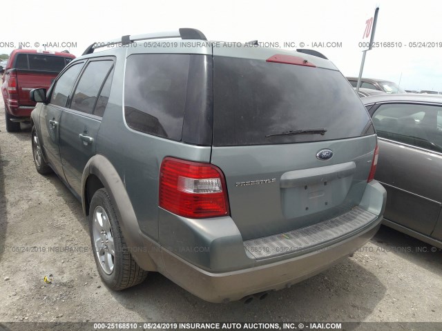 1FMZK02137GA14320 - 2007 FORD FREESTYLE SEL BLUE photo 3