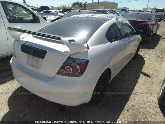 JTKDE3B79A0305067 - 2010 TOYOTA SCION TC WHITE photo 4