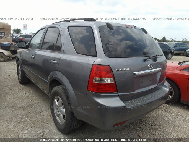 KNDJD735985827454 - 2008 KIA SORENTO EX/LX GRAY photo 3