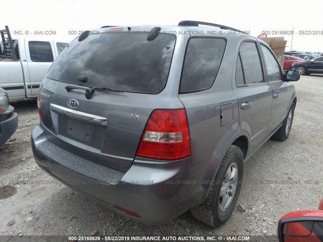 KNDJD735985827454 - 2008 KIA SORENTO EX/LX GRAY photo 4