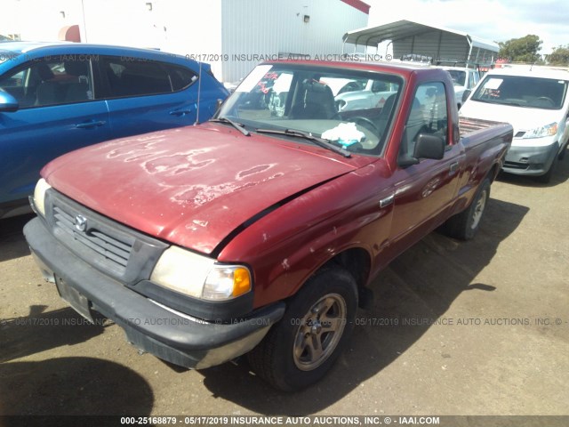 4F4YR12C2XTM46477 - 1999 MAZDA B2500 RED photo 2