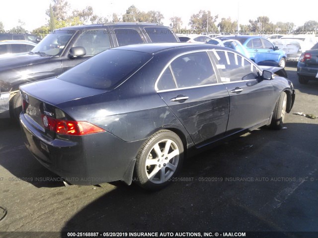 JH4CL96874C001767 - 2004 ACURA TSX BLACK photo 4