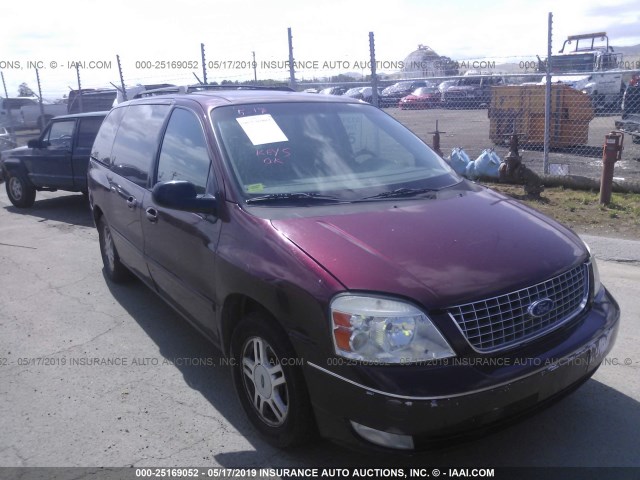 2FMZA52226BA49722 - 2006 FORD FREESTAR SEL MAROON photo 1