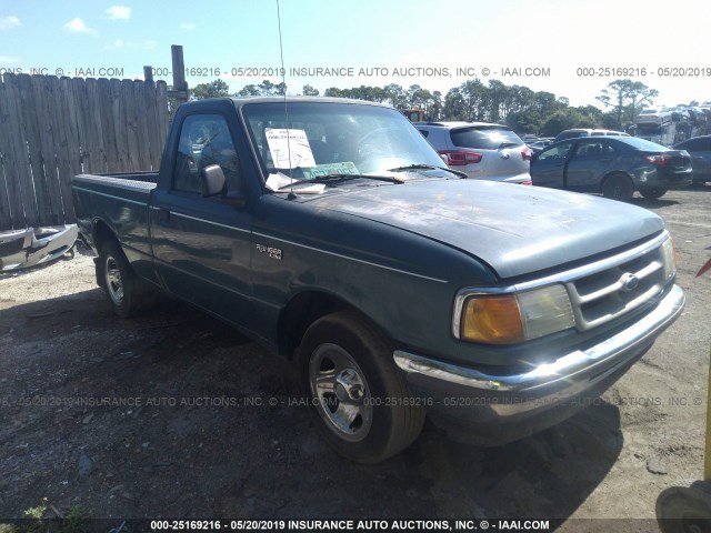 1FTCR10A8VTA19905 - 1997 FORD RANGER GREEN photo 1