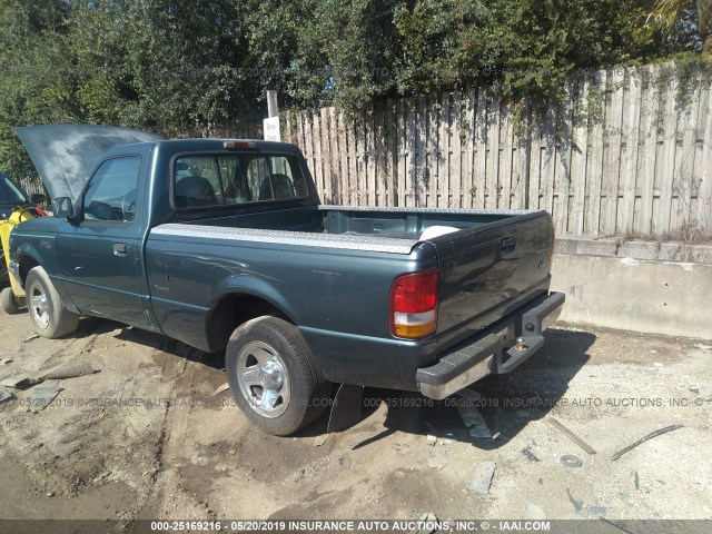 1FTCR10A8VTA19905 - 1997 FORD RANGER GREEN photo 3