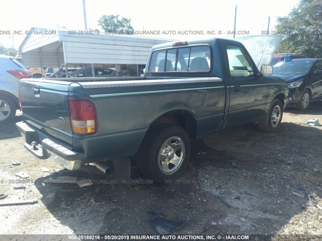 1FTCR10A8VTA19905 - 1997 FORD RANGER GREEN photo 4