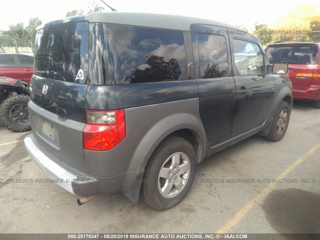 5J6YH18583L011746 - 2003 HONDA ELEMENT EX BLACK photo 4